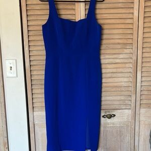 Deep Blue Midi Dress